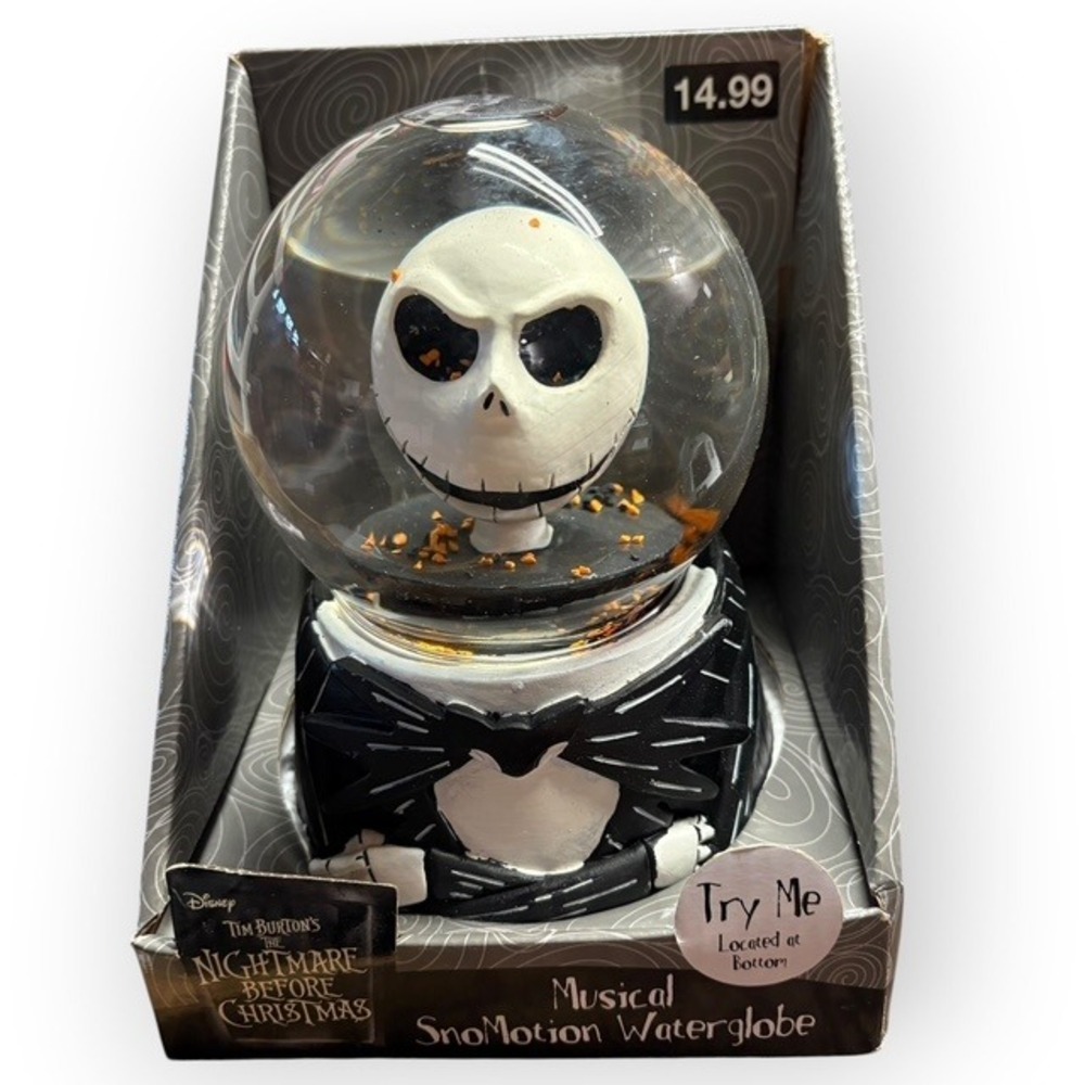 Disney Nightmare Before Christmas Jack Skellington Musical SnoMotion Waterglobe